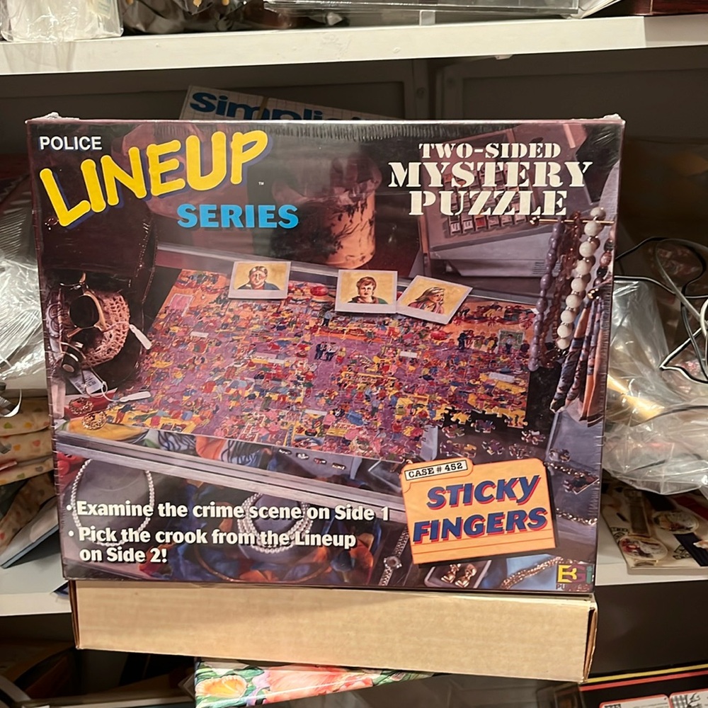 Lineup two sided mystery puzzle.New in the box